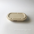 Contenedor de tapa de 2-dividas de 850 ml